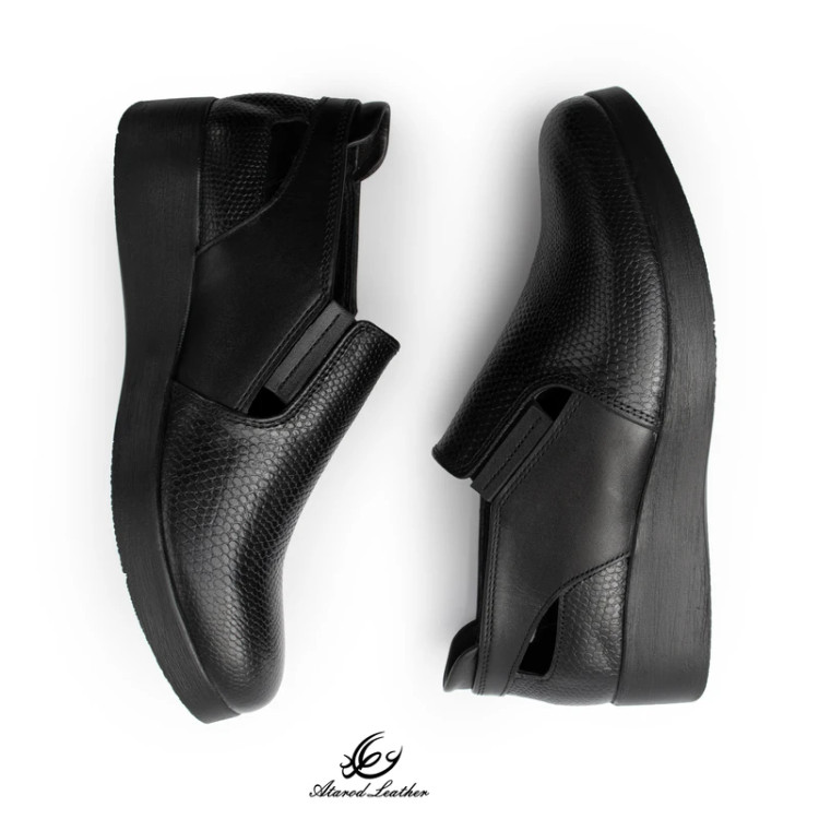 محصول نمونه تستی کفش طبی زنانه چرم عطارد مدل چرم طبیعی کد SH368